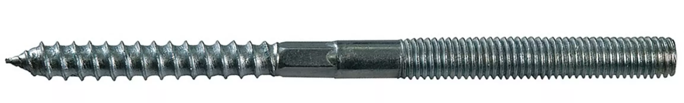 Шпилька 6х60 мм сантехническая к хомуту, ZN, 6 шт