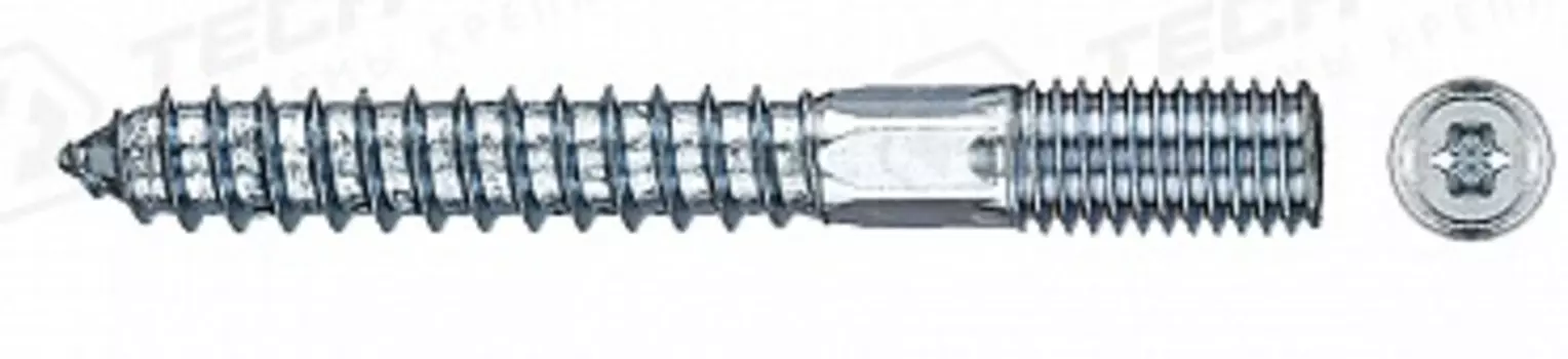 Шпилька Tech-Krep 10х80мм сантехническая, 4 шт