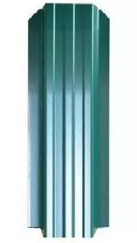 Штакетник металлический прямоугольный 116х1200мм, зеленый