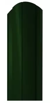 Штакетник металлический радиусный 130*1500мм, зелёный