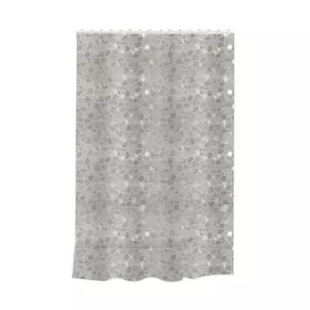 Штора для ванной 3D Mset YS210067 peva, 180х180 см, серая