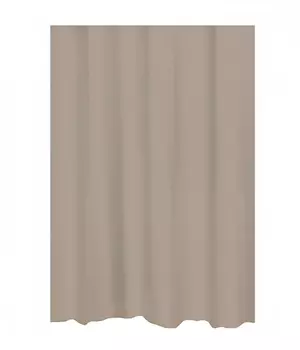 Штора для ванной Delphinium "Лавита" полиэстер 180х180см, 12 колец, коричневый