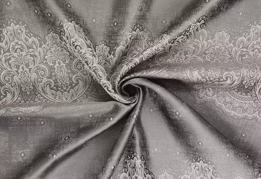 Штора Портьера Амелия 180*260 см, серо-розовый