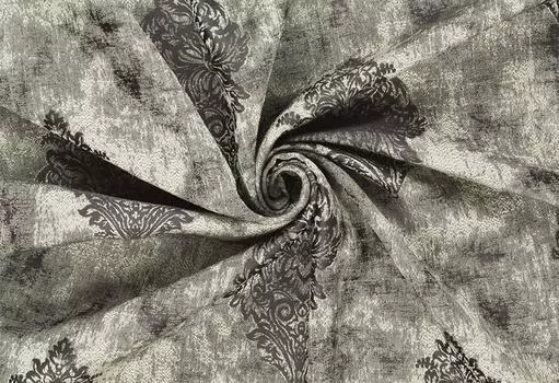 Штора Портьера Либерти 150*260 см, серебро