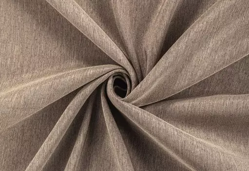 Штора Портьера Меланж 180*260 см, трюфель