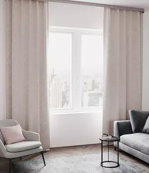 Штора портьерная Бриз 200х280 см трюфель 1 шт.