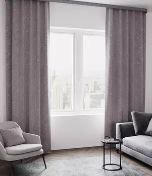 Штора портьерная Бриз 200х280 см туман 1 шт.