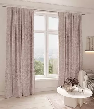 Штора портьерная Эстелла 200х280 см трюфель 1 шт.