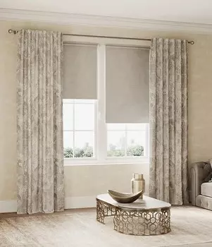 Штора портьерная Карара 150х280 см бежевый 1 шт.