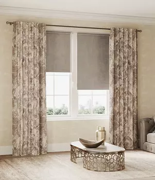 Штора портьерная Карара 150х280 см латте 1 шт.