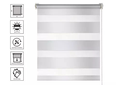 Штора рулонная АС МАРТ Сити 72х160 цвет белый