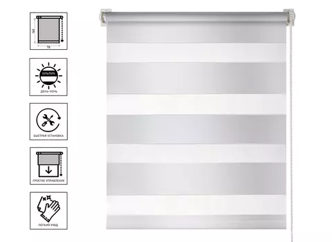 Штора рулонная АС МАРТ Сити 78х160 цвет белый