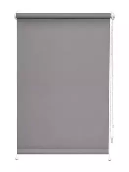 Штора рулонная блэкаут Decofest Омега 100x1600, светло-серый