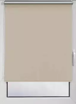 Штора рулонная блекаут Silver 80х160см светло-бежевый
