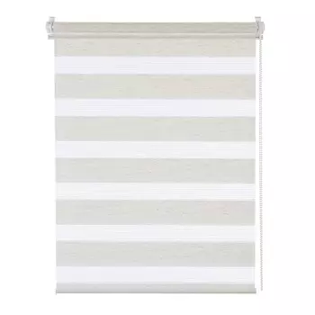 Штора рулонная Decofest Бейс день/ночь 100x160 цвет эко-бежевый