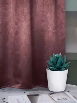 Шторы портьерные Элегия блэкаут 135*260 цвет шоколод