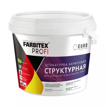 Штукатурка Farbitex Profi структурная, 25 кг