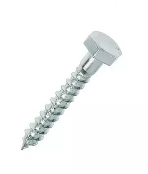 Шуруп 8х40 мм сантехнический DIN571, 12 шт