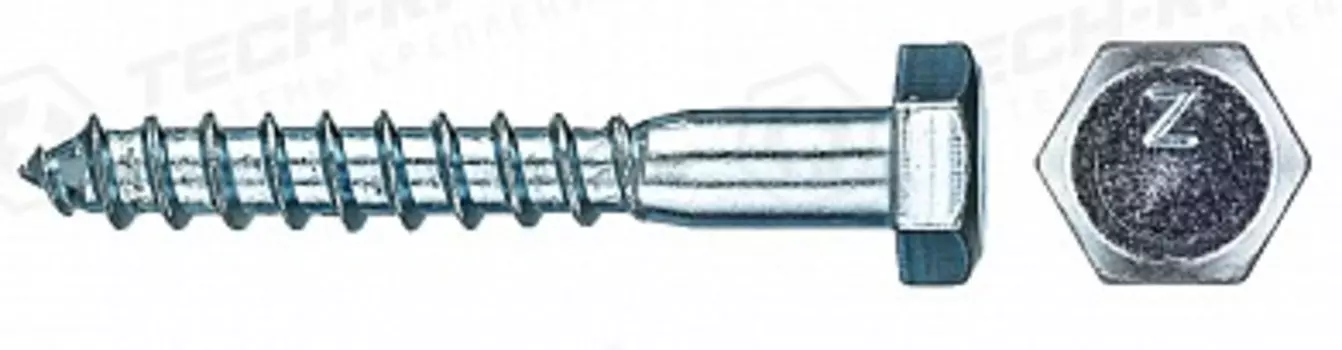 Шуруп Tech-Krep 10х70мм сантехнический, 2 шт