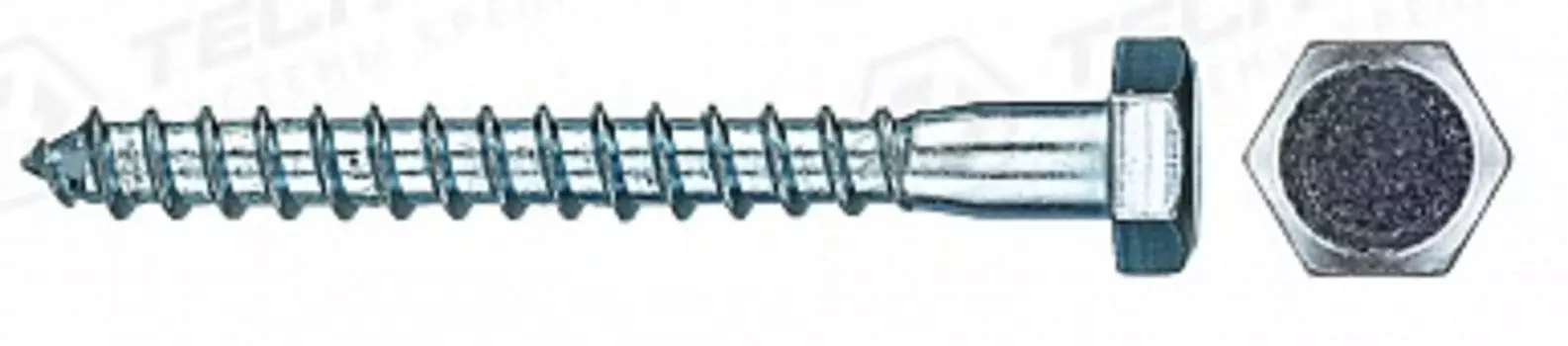 Шуруп Tech-Krep 10х90мм сантехнический, 2 шт