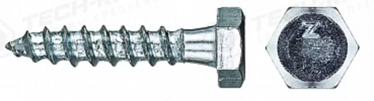 Шуруп Tech-Krep 6х30мм сантехнический, 6шт