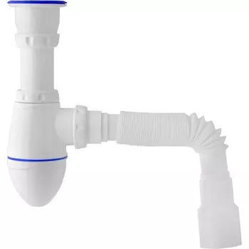 Сифон для умыв.1.1/2"х40 (нержавеющий выпуск, винт 80 мм) с унив. г.т. 40х40/50 A220 Юникорн