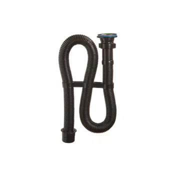 Сифон гофрированный ORIO 1 1/2 х 40 черный, длина 1000мм (переходник на 50 мм)