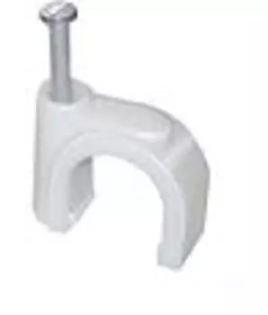 Скоба для кабеля круглая, №9,100 шт.ИЭК