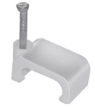 Скоба для кабеля, плоская, №14, 100 шт.ИЭК