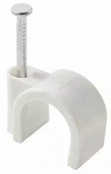 Скоба для кабеля Tech-Krep круглая А14 мм, 30 шт