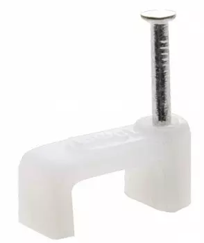 Скоба для кабеля Tech-Krep плоская Б10 мм, 50 шт