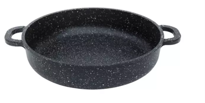 Сковорода Жаровня 26см черн.,с мраморной крошкой, антипригар. покрытием Greblon C2