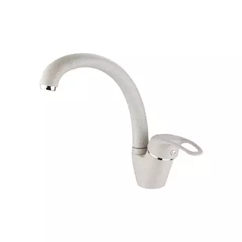 Смеситель для кухни набортный, под мраморную мойку JAMAICA, бежевый, боковой, однорычажный, d-40 лат