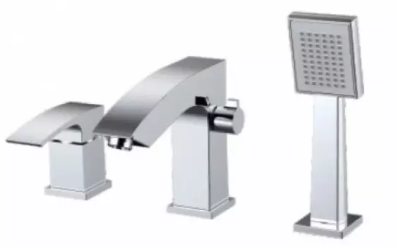 Смеситель для ванны Gappo G1107 врезной, хром