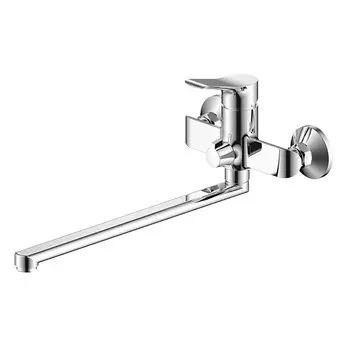 Смеситель для ванны и умывальника SELENA, d-35, керамбукса, L-обр. излив 350 мм, "ARGO"