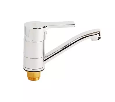 Смеситель ОПТИМА для кухни, излив 15 см, с гайкой, ОВ42(1)85