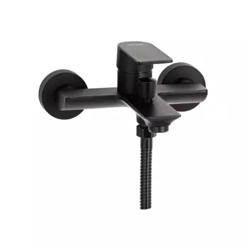Смеситель ОПТИМА для ванны, короткий излив, 35 мм, черный, ОМ3054ВL