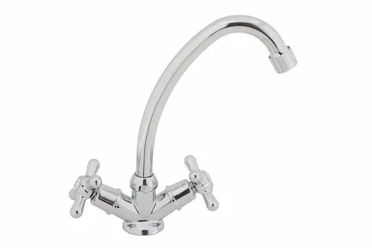 Смеситель ОПТИМА кухня маховик крест, OB4504