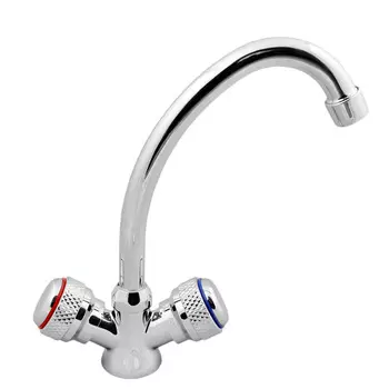 Смеситель ОПТИМА кухня маховик пластик, OB4512