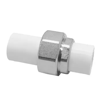 Соединение разъемное в сборе PPR наружное/наружное присоединение 32, белый, RTP