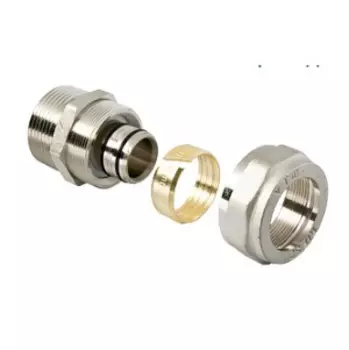 Соединитель обжимной с переходом на нар. р. Valtec 20х1/2"