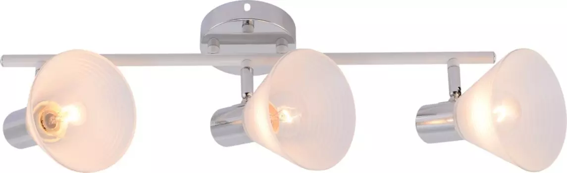 Спот Brilliant light DA6114-3, Е14, белый, хром