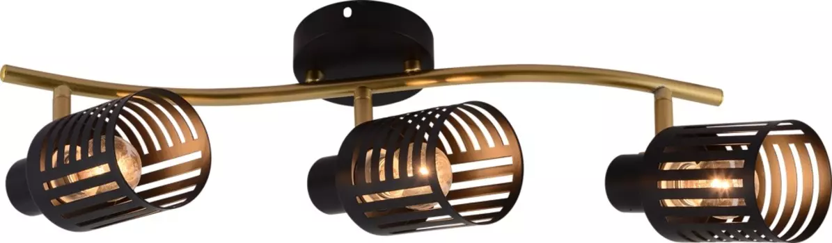 Спот Brilliant light DA6121-3, Е14, черный, золото