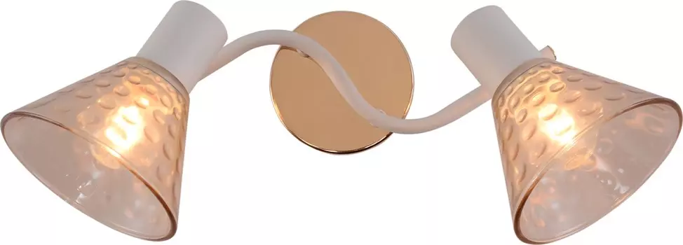 Спот Brilliant light DA6128-2, Е14, белый, золото