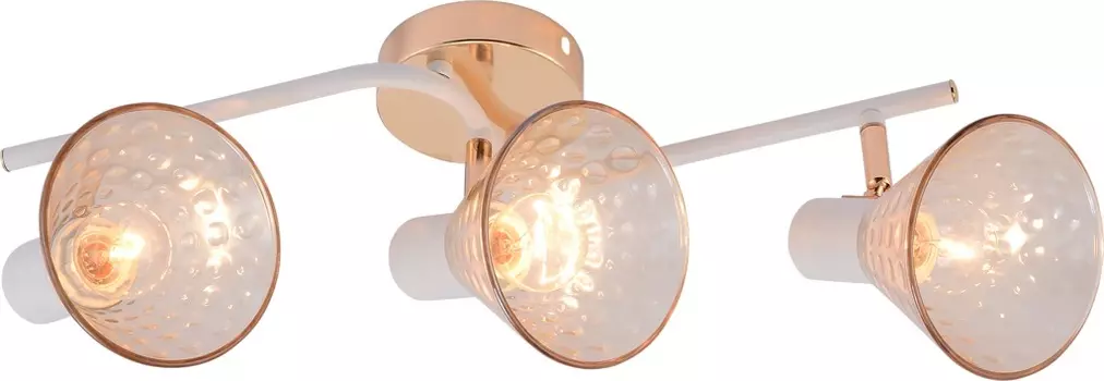 Спот Brilliant light DA6128-3, Е14, белый, золото