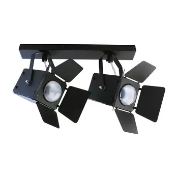 Спот Кино НПБ 01-2х60-515 черный матовый/черный