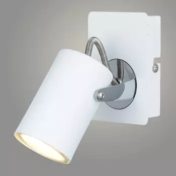 Спот L08006/1 WT+CR белый, хром 1x50W GU10