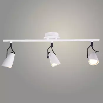 Спот L08007/3 WT+BK белый, черный 3x50W GU10