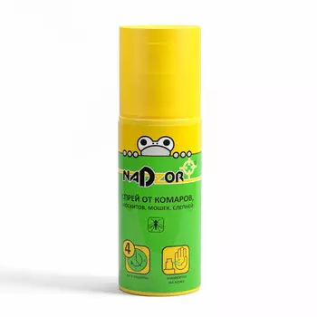 Спрей от комаров и мошек, 100мл Nadzor/36
