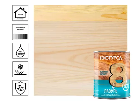 Средство деревозащитное Текстурол Лакра Лазурь бесцветный 1л